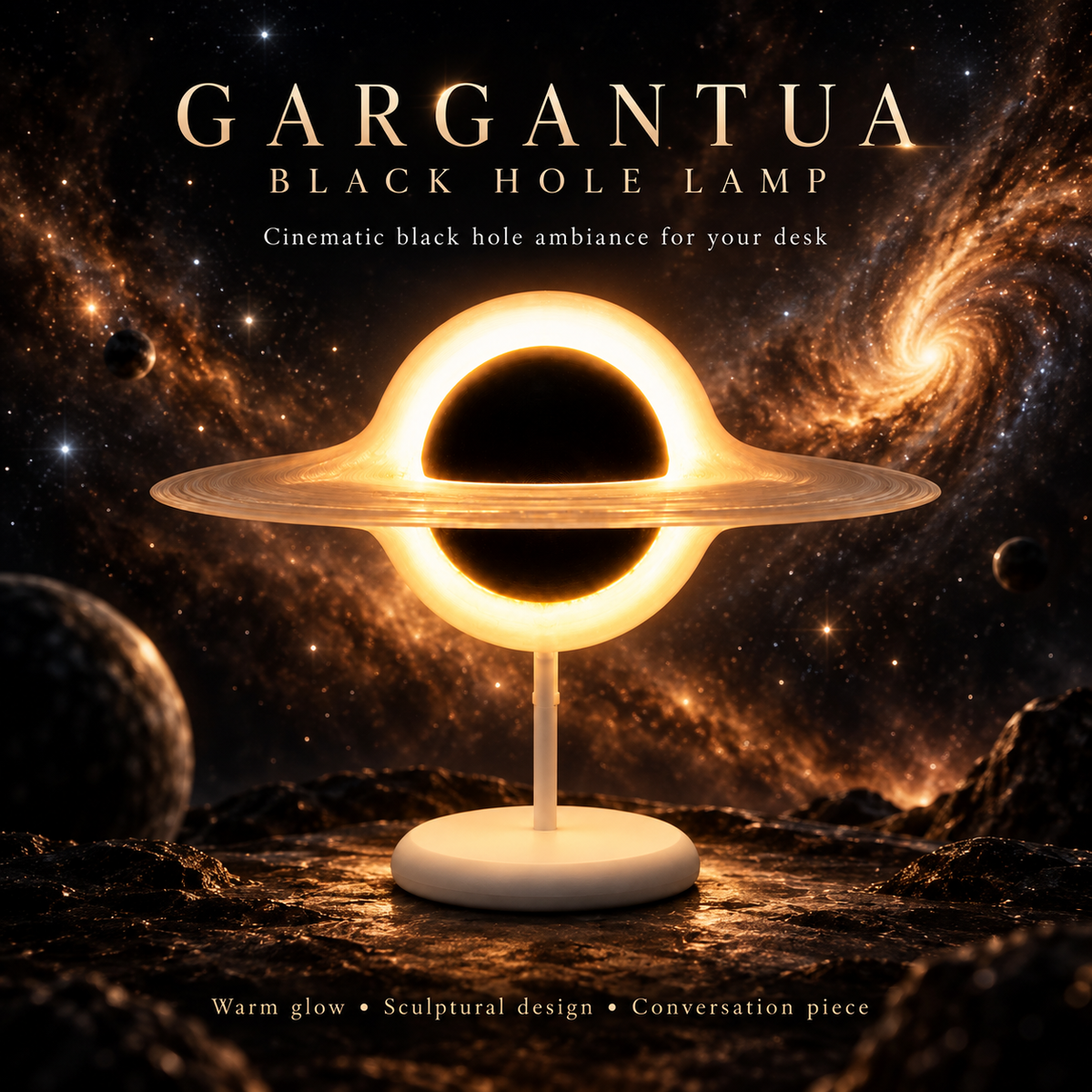 Gargantua Black Hole Lamp